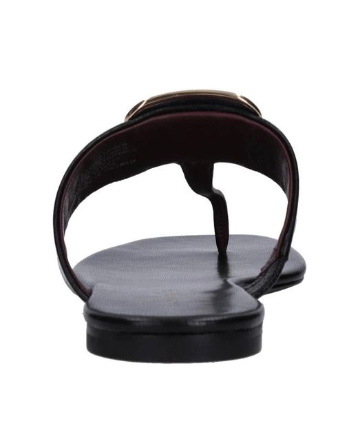 Tory Burch Schoenen ,Zwart ,Leer Georgia Sandaal in het Black