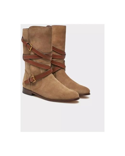 Ralph Lauren Brown High Boots