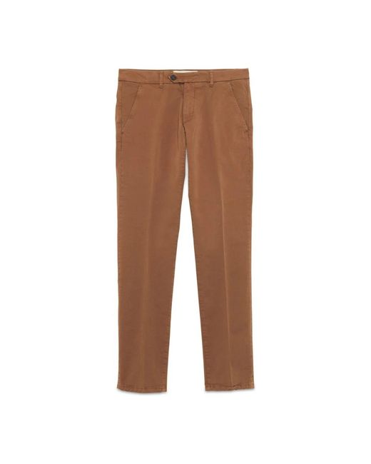Straight trousers di Roy Rogers in Brown da Uomo