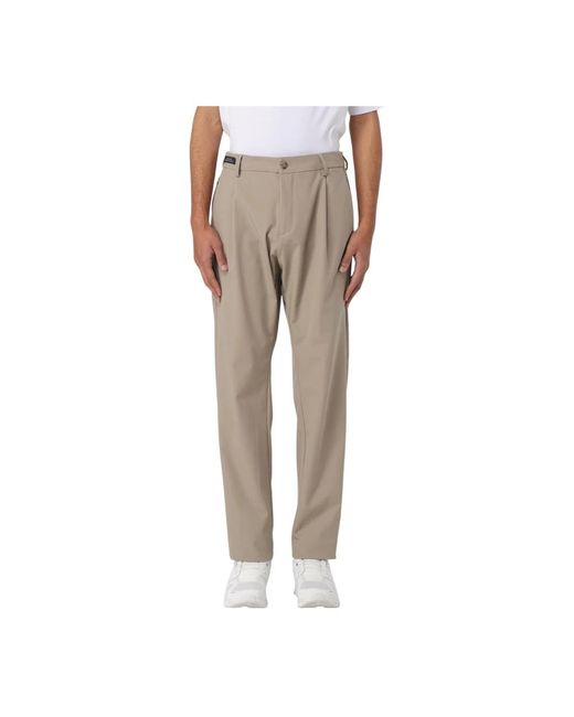 Straight Trousers di Paul & Shark in Gray da Uomo