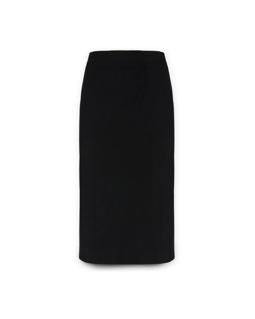 Midi Skirts Elena Miro de color Black