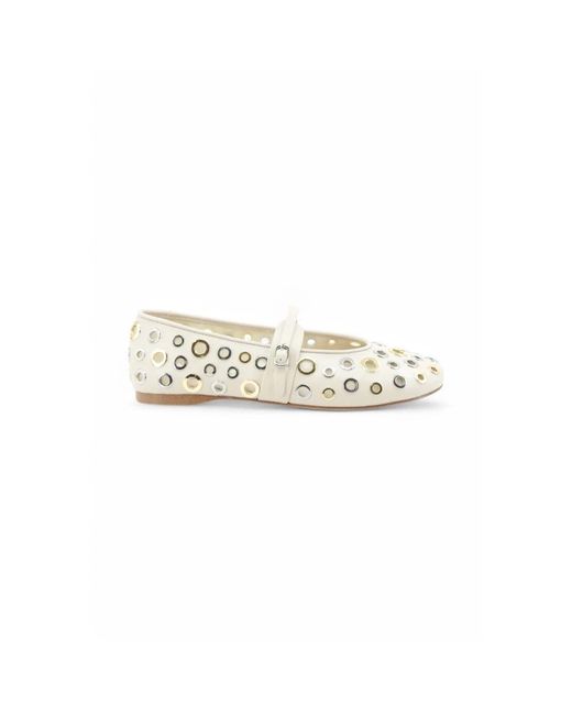 Steve Madden White Ballerina Shoes