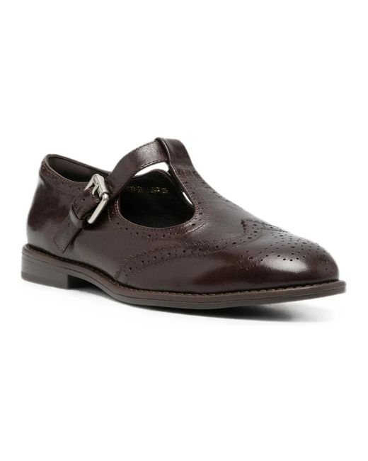 ADRIANNA FERETTI Brown Flat Shoes