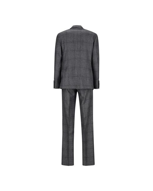 Lardini Gray Double Breasted Suits for men
