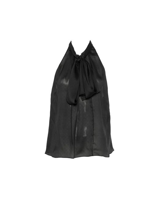 Tom Ford Black Top Halterneck Silk