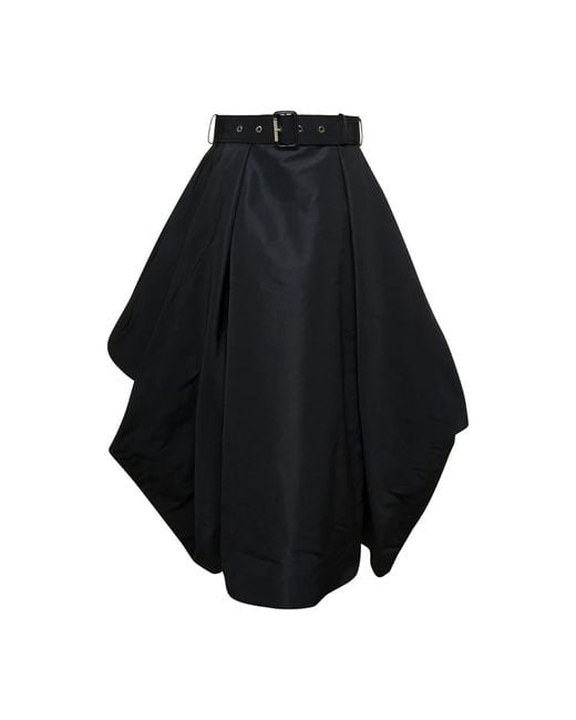Alexander McQueen Black Midi Skirts