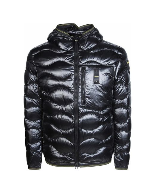 Blauer Wave Jacket in Black für Herren