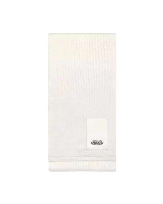 Ruslan Baginskiy White Weißer logo-patch schal
