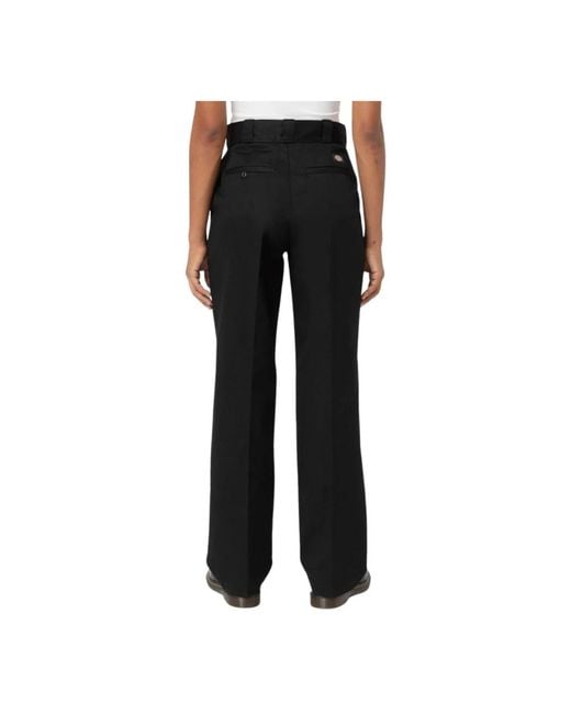 Dickies Black Straight Trousers