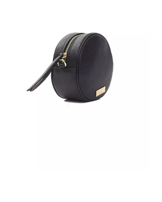 Pompei Donatella Black Graue leder crossbody tasche elegantes design