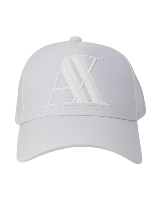Armani Exchange Gray Caps for men