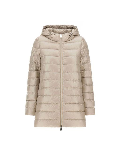 Herno Resort A-Shape Nylon Jas in het Natural