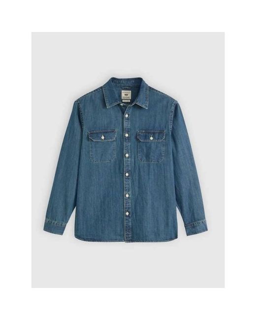 Levi's Jackson Worker Overshirt in het Blue voor heren