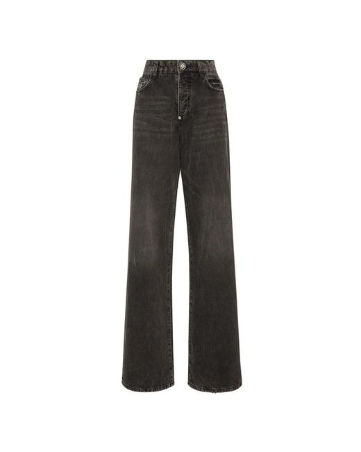 Philipp Plein Gray Stylische Denim Jeans Für Männer