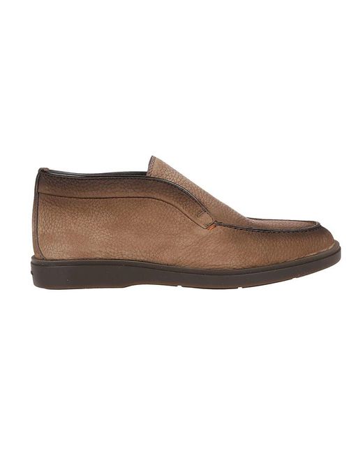 Santoni Dragon slip-on loafer in Brown für Herren