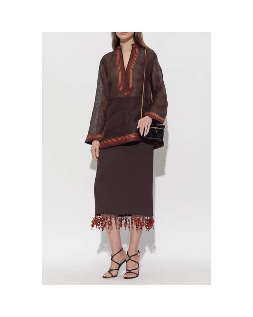 Blouses Tory Burch de color Brown