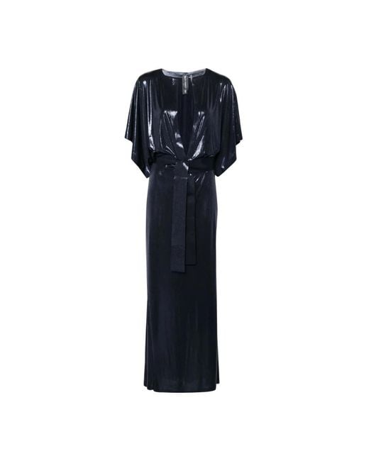 Norma Kamali Blue Evening Dress
