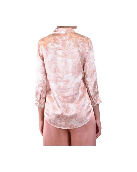 Blouses & shirts > shirts L'Agence en coloris Pink