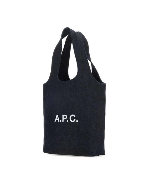 A.P.C. Blue Shopping Bags
