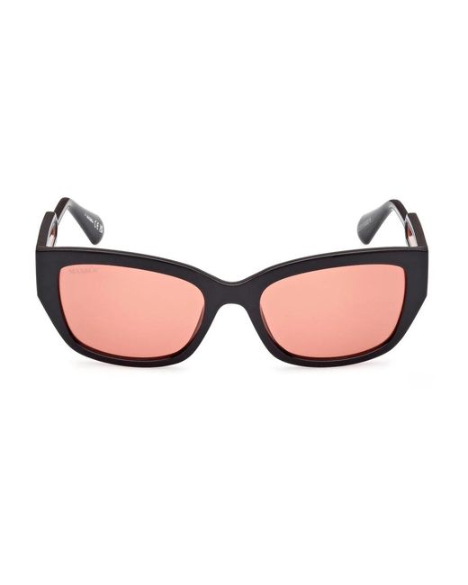 MAX&Co. Pink Sonnenbrille schwarz glänzend stil