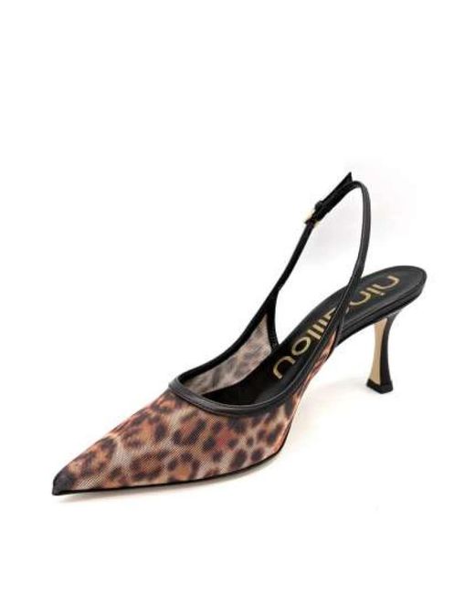 Ninalilou Slingback Pump in het Brown