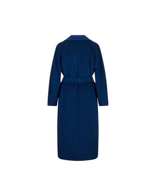 Max Mara Madame Coat in het Blue