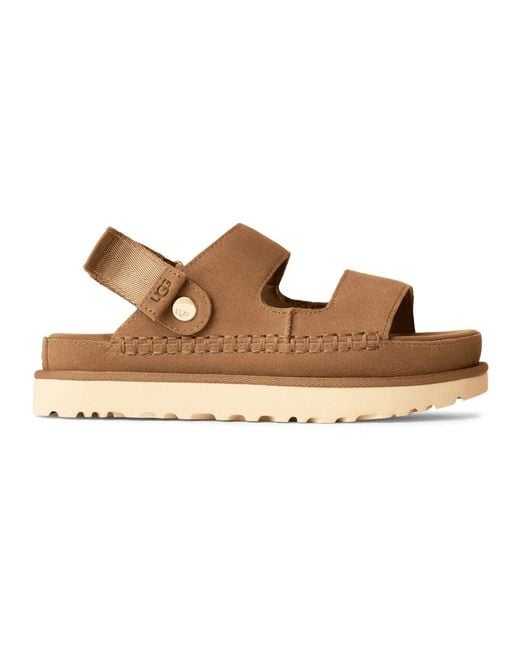 Ugg Brown Goldenstar Glide Sandalen Chestnut