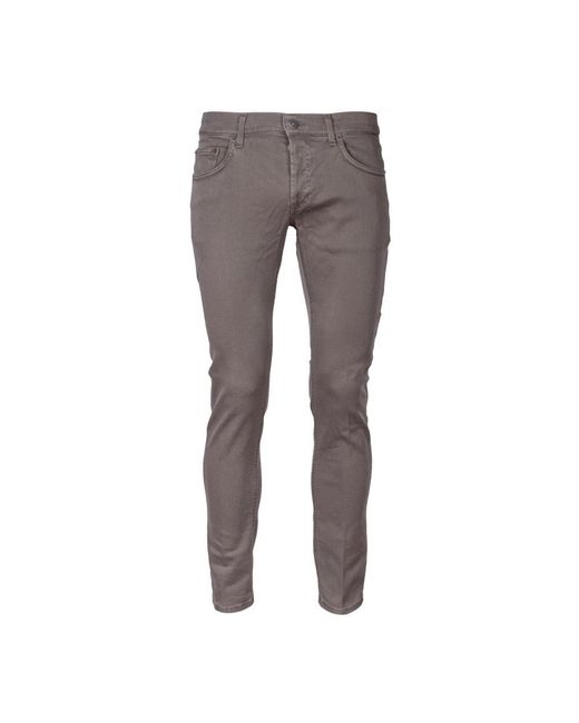 Dondup Gray Skinny Jeans for men
