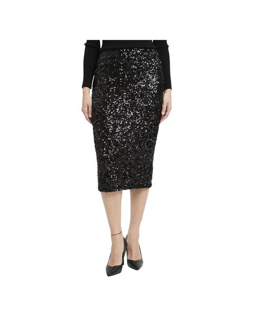 Marella Rennes Longuette Rok in het Black