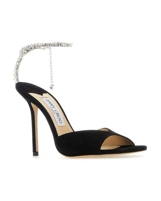 High Heel Sandals Jimmy Choo de color Black