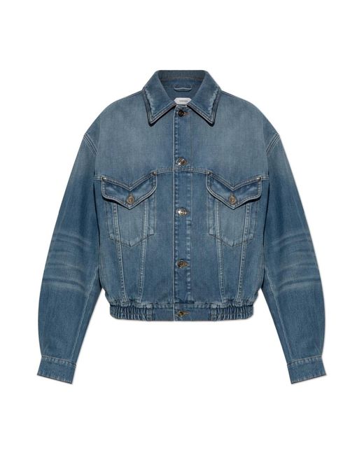 Versace Denim Blouson in het Blue