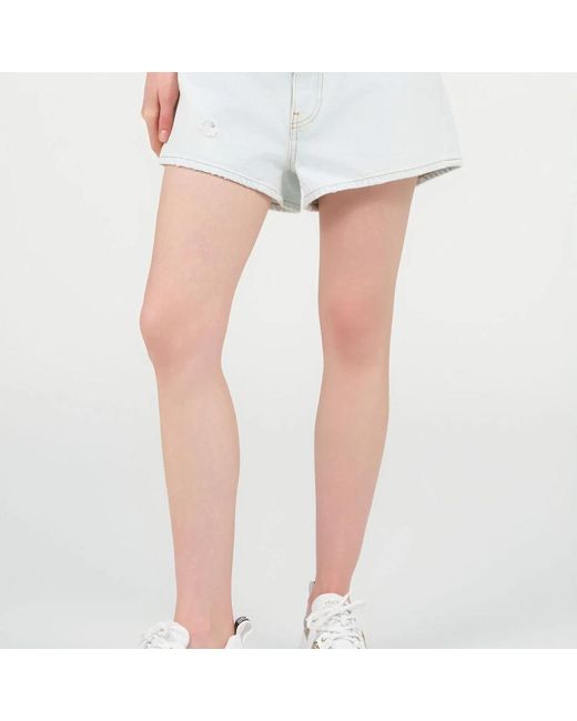Roberto Cavalli Blue Denim Shorts