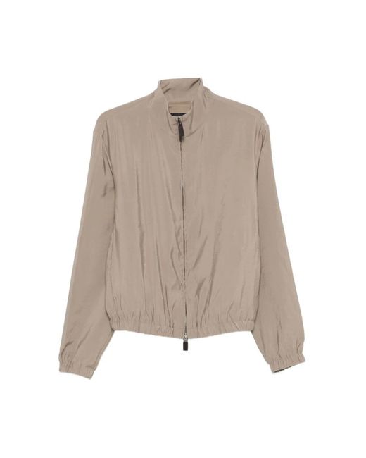 Emporio Armani Brown Bomber Jackets for men