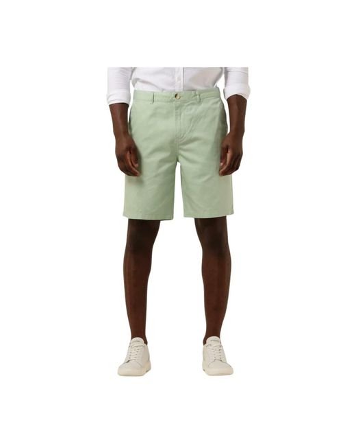 Scotch & Soda Grüne twill-shorts aus baumwollmischung in Green für Herren