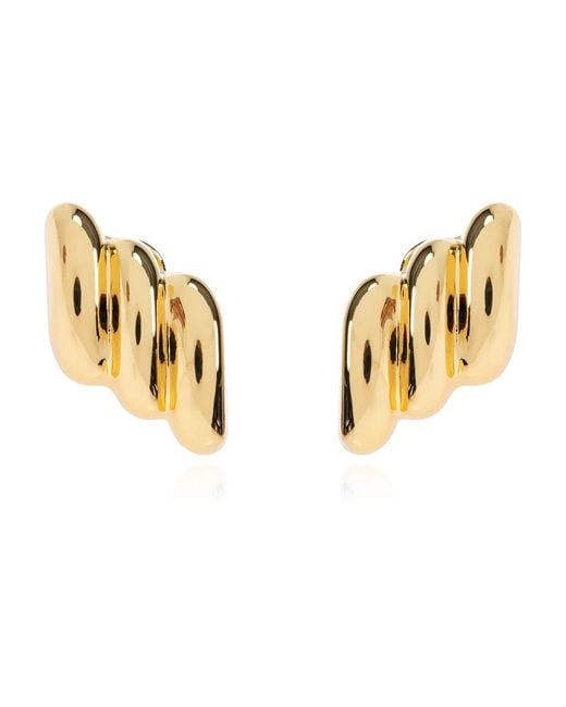 Anine Bing Metallic Clip-On Ohrringe Aus Messing