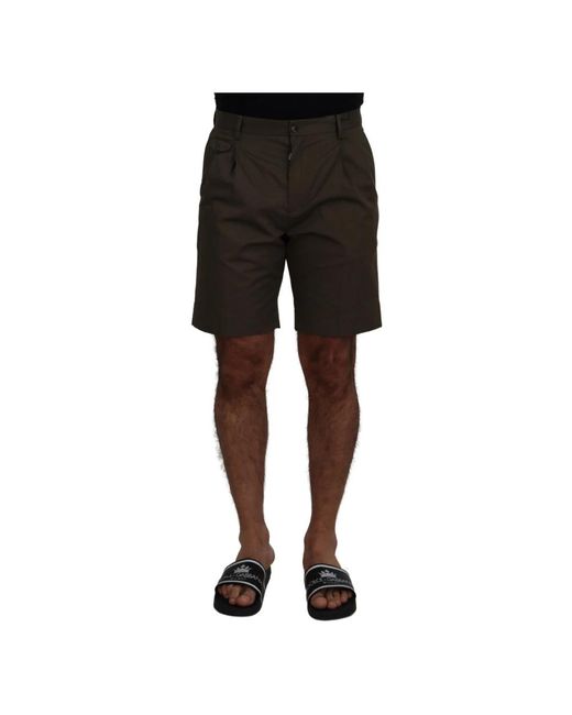 Dolce & Gabbana Black Casual Shorts for men