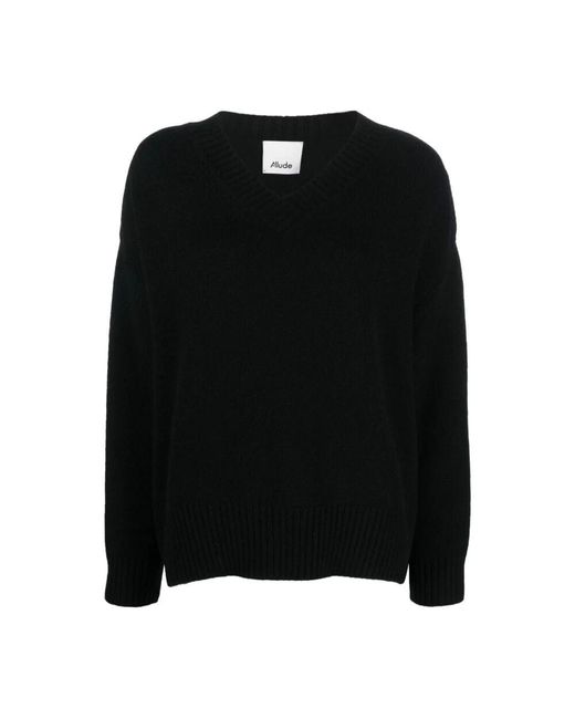 Allude Black V-pullover
