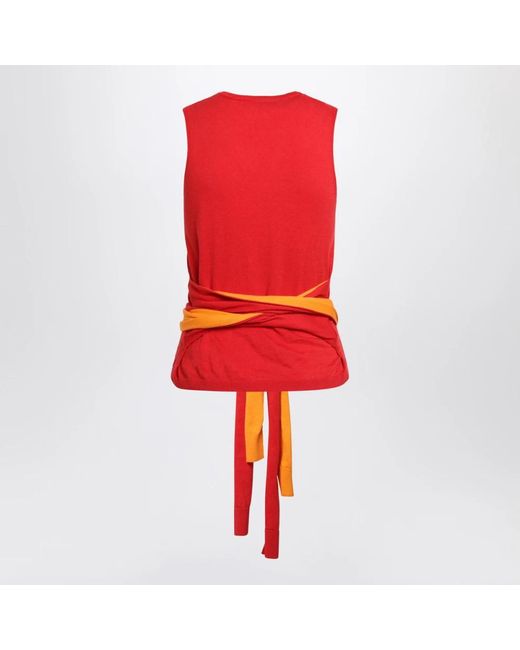 J.W. Anderson Red Sleeveless Tops