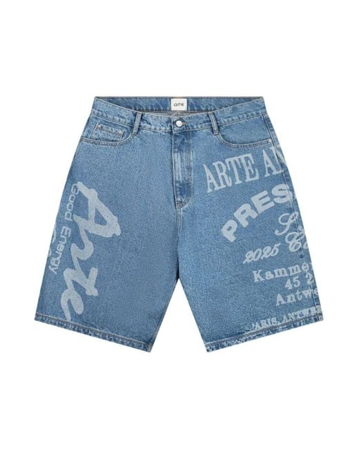 Arte' Blue Denim Shorts for men