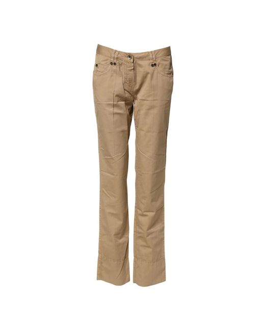 Plein Sud Natural Straight Trousers