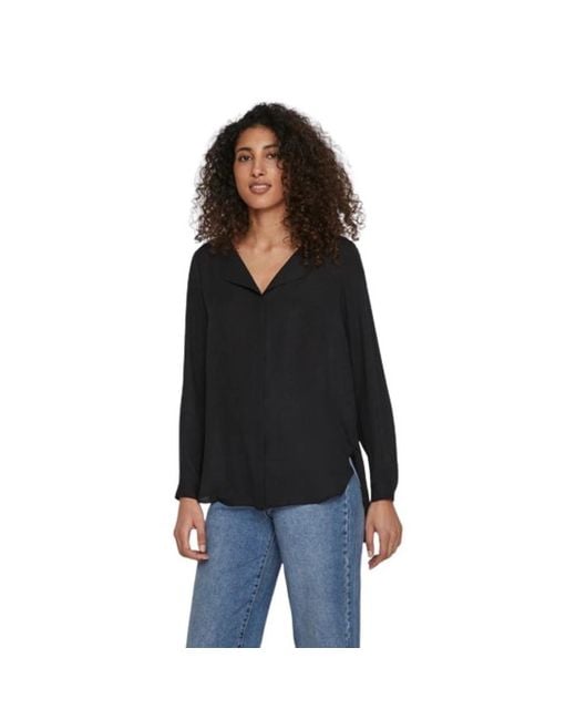 Blouses Vila en coloris Black