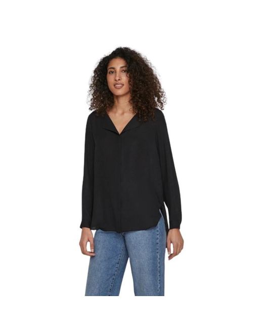 Vila Lucy L/Shirt in het Black