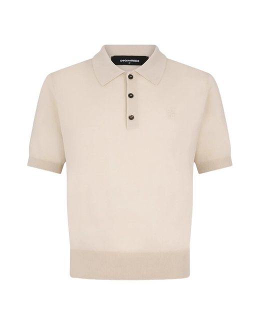 DSquared² Rundhals-Strickware in Natural für Herren