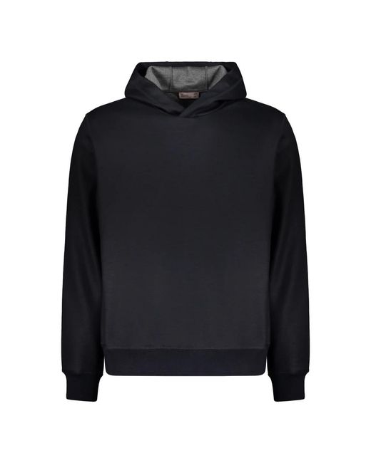 Herno Wollen Hoodie in het Black voor heren