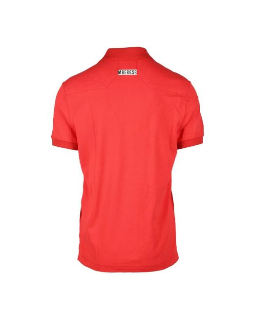 Bikkembergs Red Polo Shirts for men