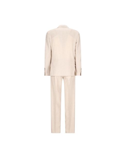 Lardini Natural Single Breasted Suits for men