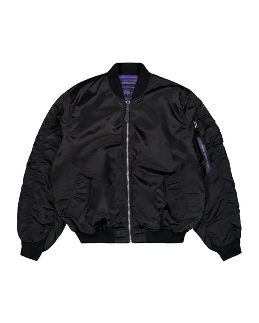 Alpha Industries Black Bomber Jackets for men