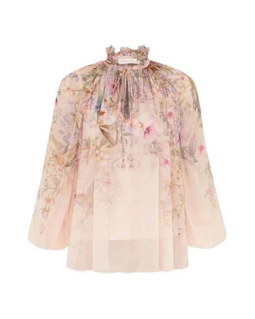 Zimmermann Pink Blouses