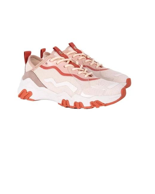 Baldinini Pink Orange sneakers