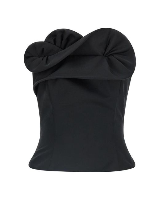 Magda Butrym Black Sleeveless Tops